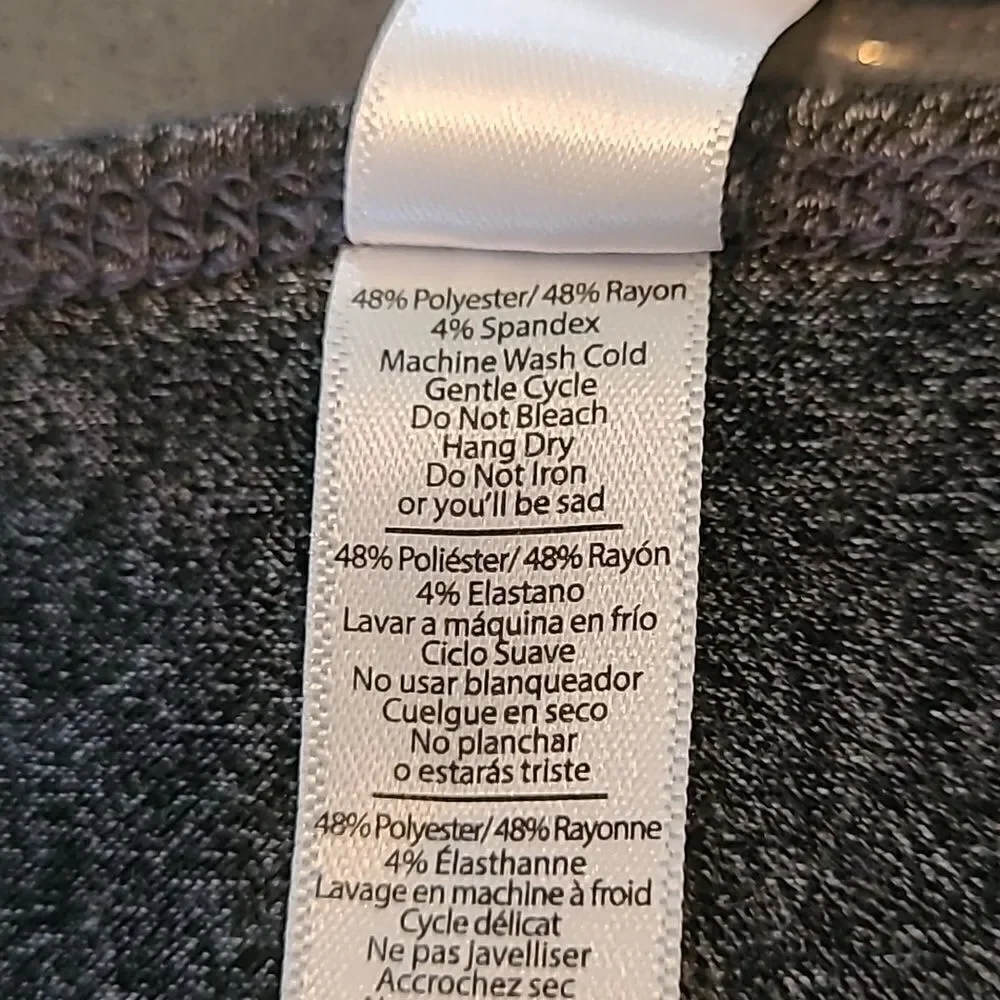 LulaRoe sz M gray tunic top - Picture 7 of 7